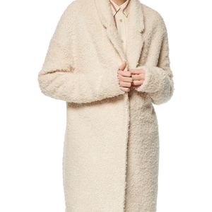 👕🎉MARC NEW YORK🎉price drop🎉Chatam 35 curly wool; lined coat-ivory